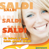 Il Melograno - Pubblicità saldi centro commerciale